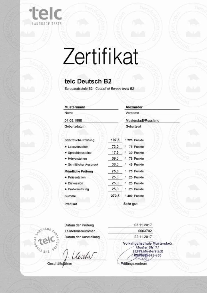 a8 Buy telc German certificate online – official, registered & discreet