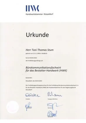 Buy HWK certificate online